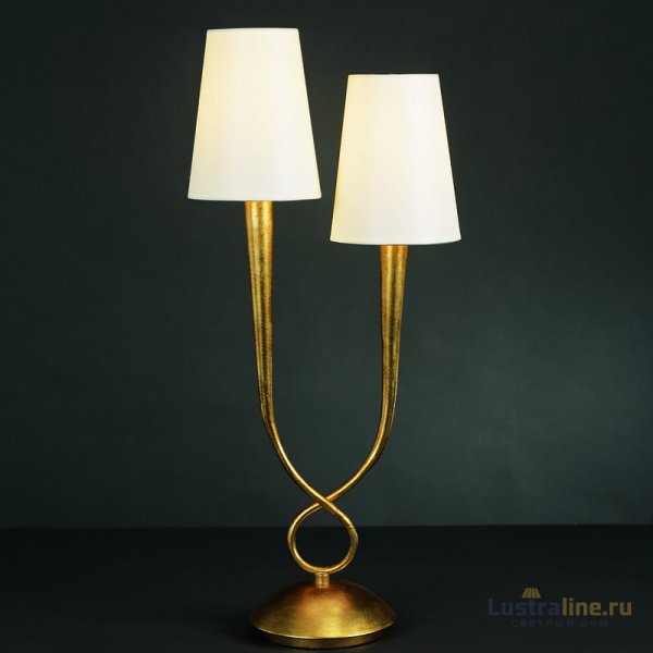 Настольная лампа Mantra Paola Painted Gold 3546 Настольная лампа Mantra Paola Painted Gold 3546