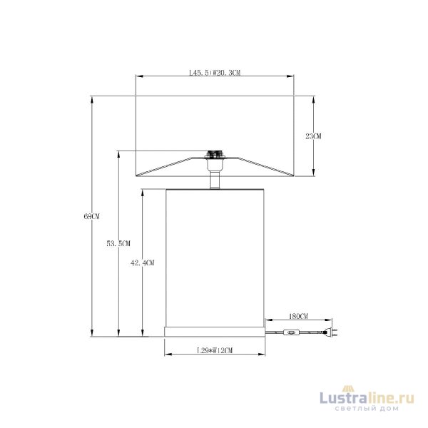 Настольная лампа Arte Lamp Zulu A5058LT-1PB