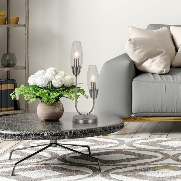 Настольная лампа Escada Desire 10165/2 Nickel