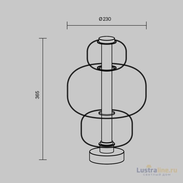 Настольная лампа Maytoni Atmos MOD364TL-L15B3K Настольная лампа Maytoni Atmos MOD364TL-L15B3K