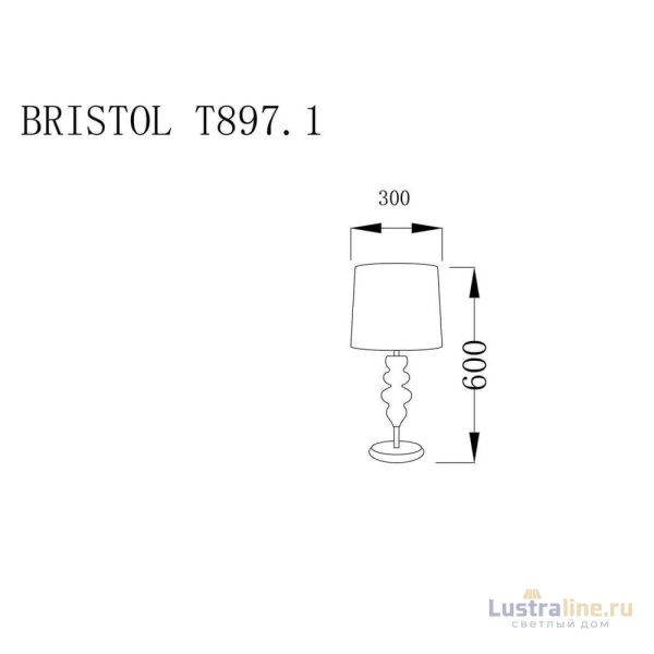 Настольная лампа Lucia Tucci Bristol T897.1 Настольная лампа Lucia Tucci Bristol T897.1