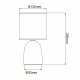 Настольная лампа Uniel UML-B305 E14 WHITE UL-00012419
