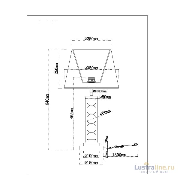 Настольная лампа Arte Lamp Jessica A4062LT-1PB
