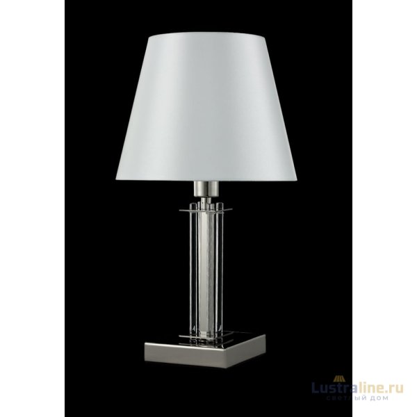 Настольная лампа Crystal Lux Nicolas NICOLAS LG1 NICKEL/WHITE