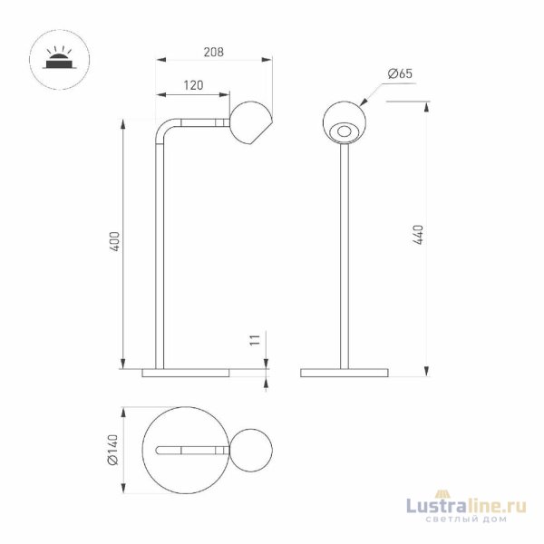 Настольная лампа Arlight SP-OTTORI-TAB-6W Warm3000 051020 Настольная лампа Arlight SP-OTTORI-TAB-6W Warm3000 051020