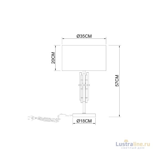 Настольная лампа Arte Lamp Taygeta A4097LT-1CC