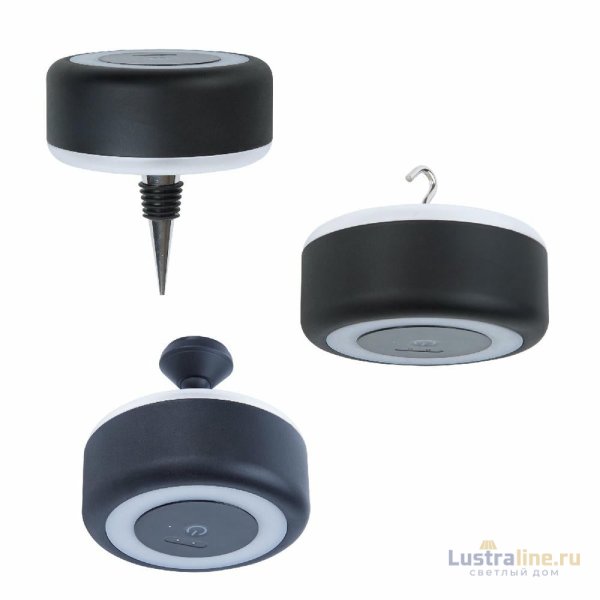 Настольная лампа с аккумулятором Uniel ULM-D950 3W/3000-6500K/DIM IP54 BLACK UL-00011377 Настольная лампа с аккумулятором Uniel ULM-D950 3W/3000-6500K/DIM IP54 BLACK UL-00011377