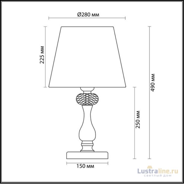 Настольная лампа Odeon Light Aurelia 3390/1T Настольная лампа Odeon Light Aurelia 3390/1T