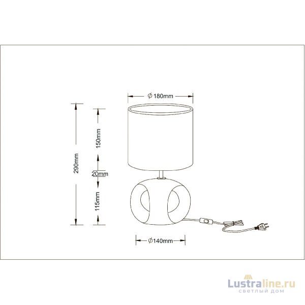 Настольная лампа Arte Lamp Zaurak A5035LT-1CC