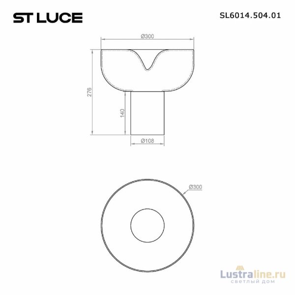 Настольная лампа ST Luce Ripple SL6014.504.01 Настольная лампа ST Luce Ripple SL6014.504.01