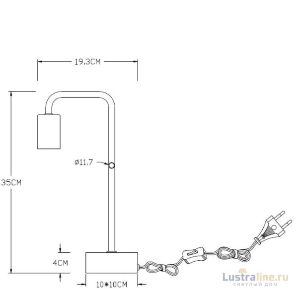 Настольная лампа Lucide Lorin 45565/01/30