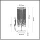 Настольная лампа Odeon Light Chokka 5028/1T