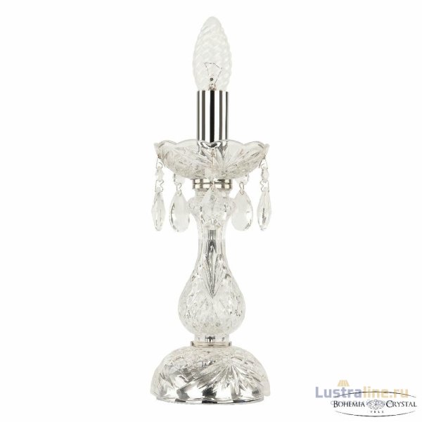 Настольная лампа Bohemia Ivele Crystal 105L/1-27 Ni Настольная лампа Bohemia Ivele Crystal 105L/1-27 Ni