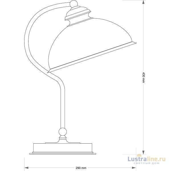 Настольная лампа Kutek Lido LID-LG-1(P)GR