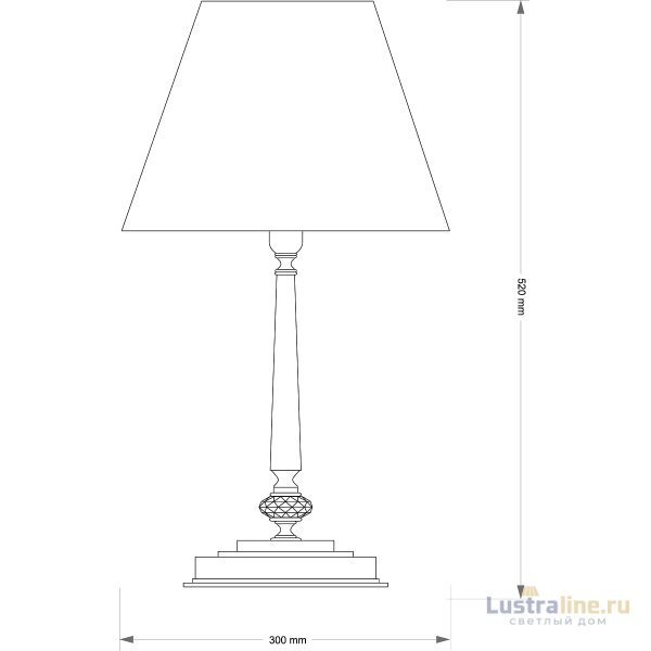 Настольная лампа Kutek San Marino Lampshade SAN-LG-1(P/A)CR Настольная лампа Kutek San Marino Lampshade SAN-LG-1(P/A)CR