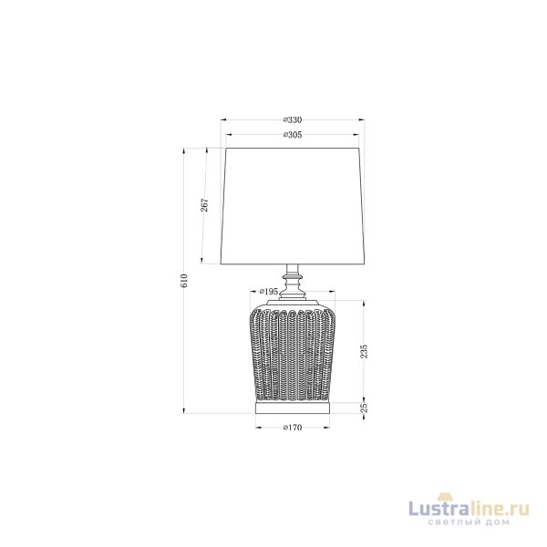 Настольная лампа Garda Decor 22-88237