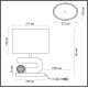 Настольная лампа Odeon Light Bagel 5410/1TA