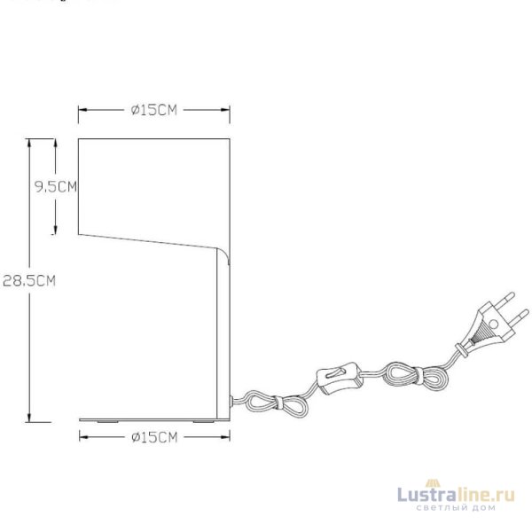 Настольная лампа Lucide Knulle 45504/01/36 Настольная лампа Lucide Knulle 45504/01/36
