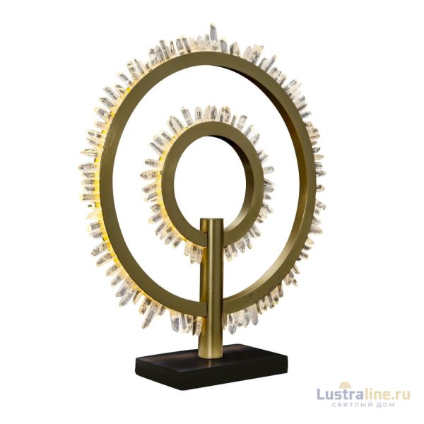 Настольная лампа Delight Collection Quartz Halo MT20020154-2A satin gold Настольная лампа Delight Collection Quartz Halo MT20020154-2A satin gold