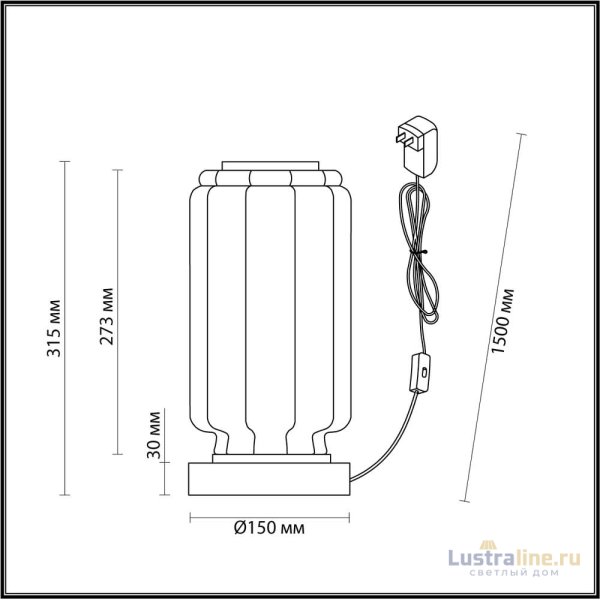 Настольная лампа Odeon Light Jam 5409/10TL Настольная лампа Odeon Light Jam 5409/10TL