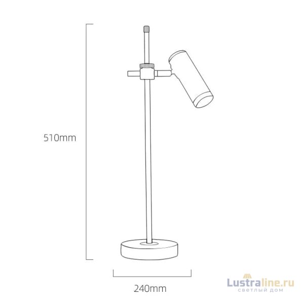 Настольная лампа Delight Collection Table lamp MT8906-1T antique brass