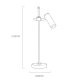 Настольная лампа Delight Collection Table lamp MT8906-1T antique brass