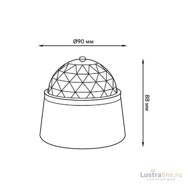Настольный светильник Gauss с фиксированной проекцией диско DIY0021 Настольный светильник Gauss с фиксированной проекцией диско DIY0021