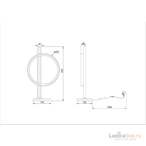 Настольная лампа Arte Lamp Fluido A3913LT-10BK