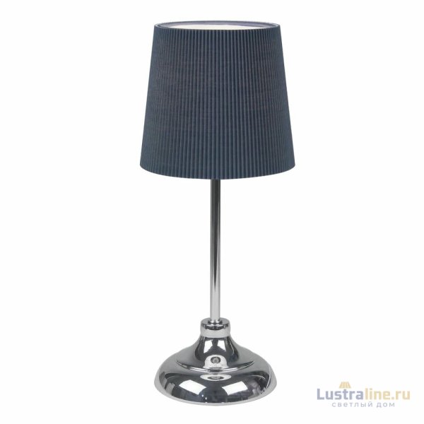 Настольная лампа Uniel UML-B309 E14 CHROME/DARK BLUE UL-00012426 Настольная лампа Uniel UML-B309 E14 CHROME/DARK BLUE UL-00012426
