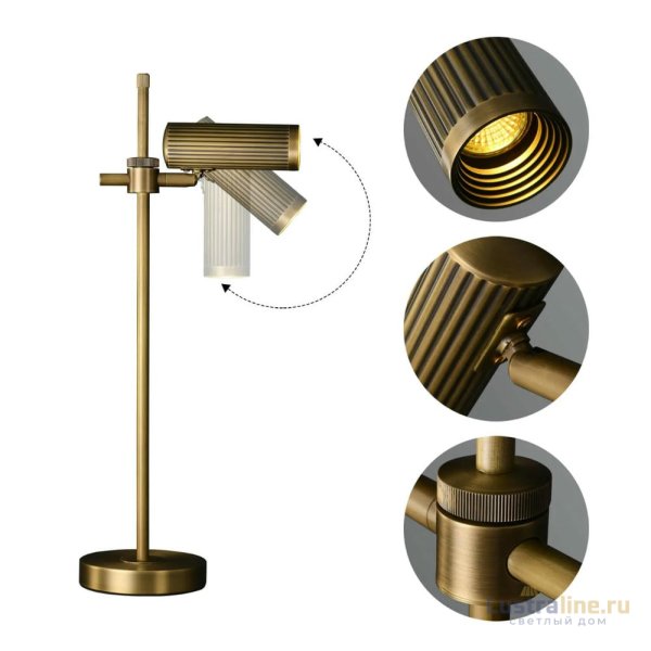 Настольная лампа Delight Collection Table lamp MT8906-1T antique brass