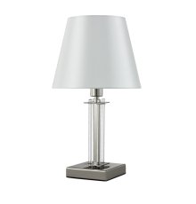 Настольная лампа Crystal Lux Nicolas NICOLAS LG1 NICKEL/WHITE