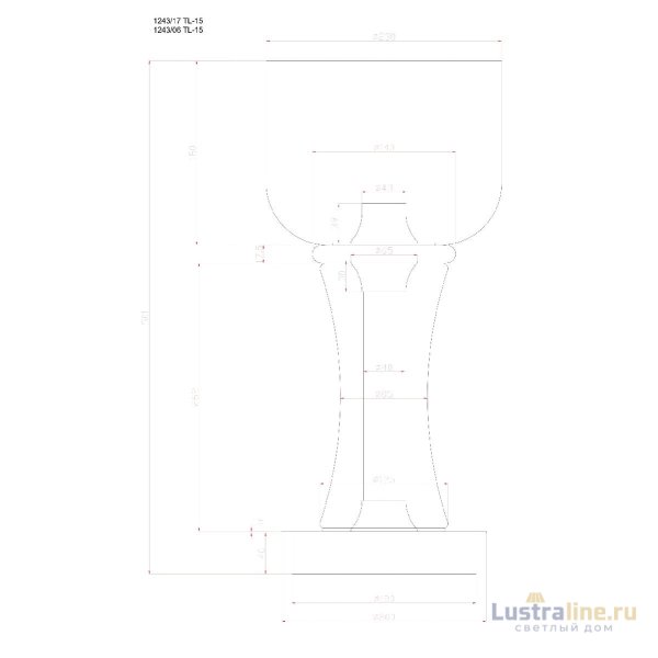 Настольная лампа Divinare Volturn 1243/17 TL-15 Настольная лампа Divinare Volturn 1243/17 TL-15