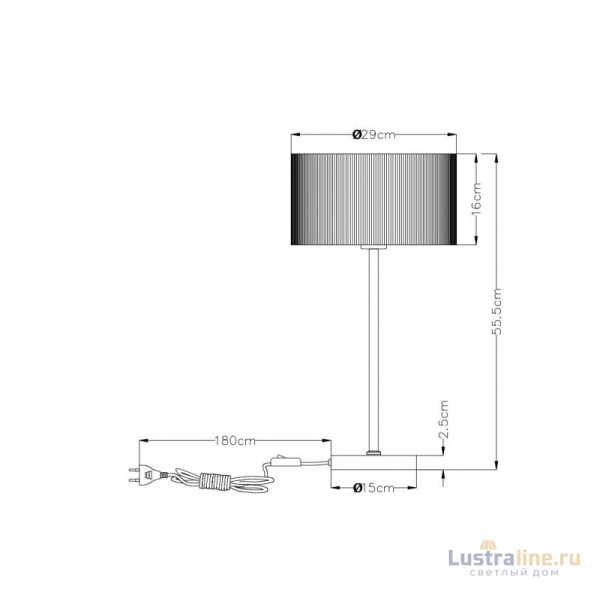 Настольная лампа ARTE Lamp A1021LT-1SS