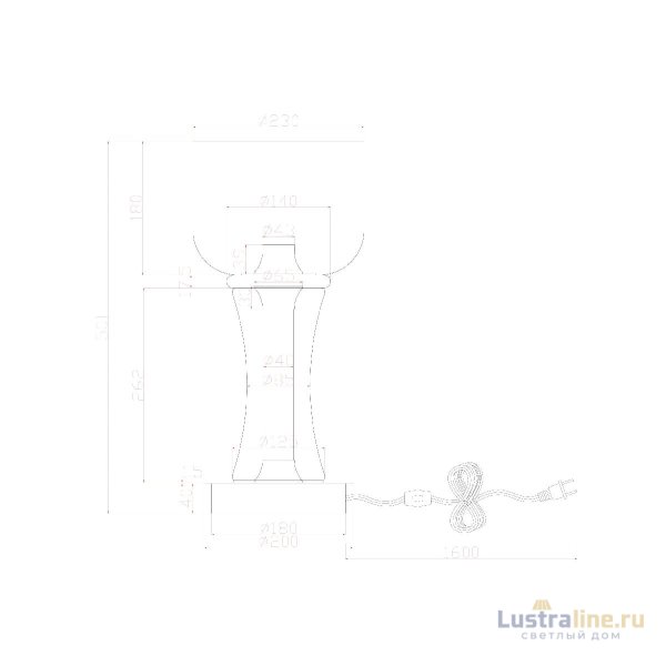 Настольная лампа Divinare Sterzo 1244/17 TL-20 Настольная лампа Divinare Sterzo 1244/17 TL-20