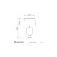 Настольная лампа Lumina Deco Olimpia LDT 304 F.GD+WT