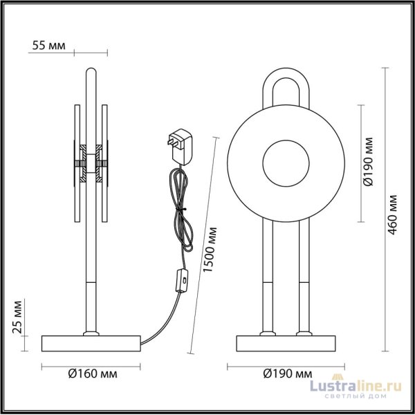 Настольный светильник Odeon Light Magnet 5407/12TL Настольный светильник Odeon Light Magnet 5407/12TL