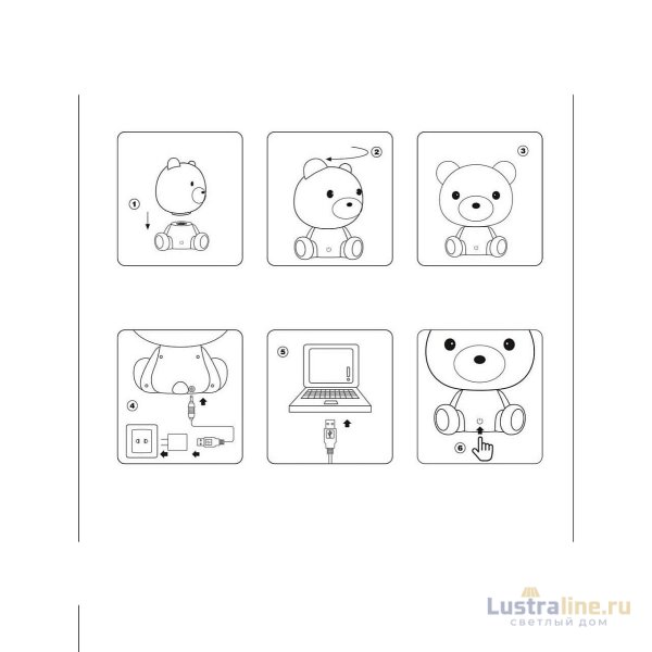 Настольная лампа Lucide Dodo Bear 71590/03/31