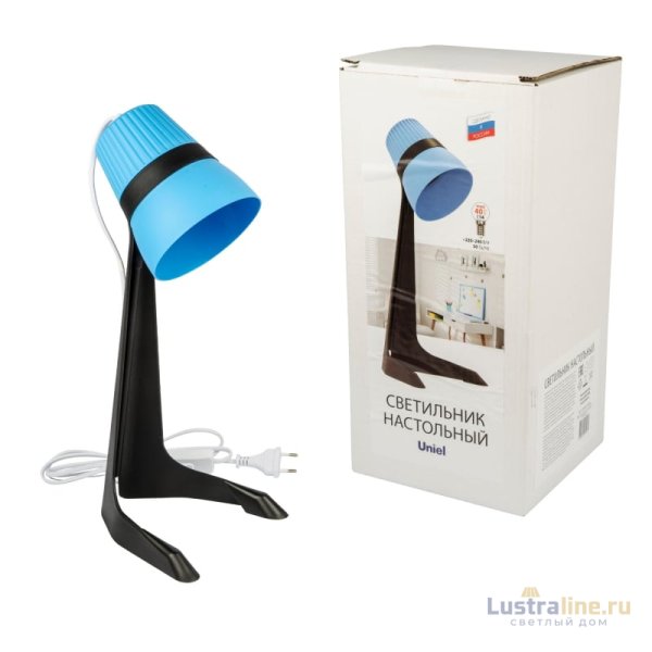 Настольная лампа Uniel ULO-K22 D/E14/A BLACK/BLUE