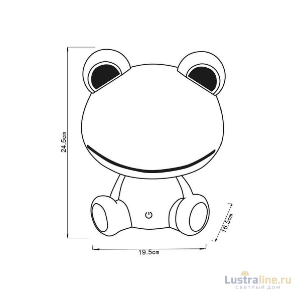 Настольная лампа Lucide Dodo Frog 71592/03/85 Настольная лампа Lucide Dodo Frog 71592/03/85