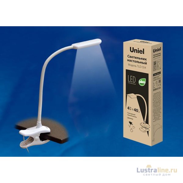 Настольная лампа (UL-00002233) Uniel TLD-546 Black/LED/350Lm/4500K Настольная лампа (UL-00002233) Uniel TLD-546 Black/LED/350Lm/4500K
