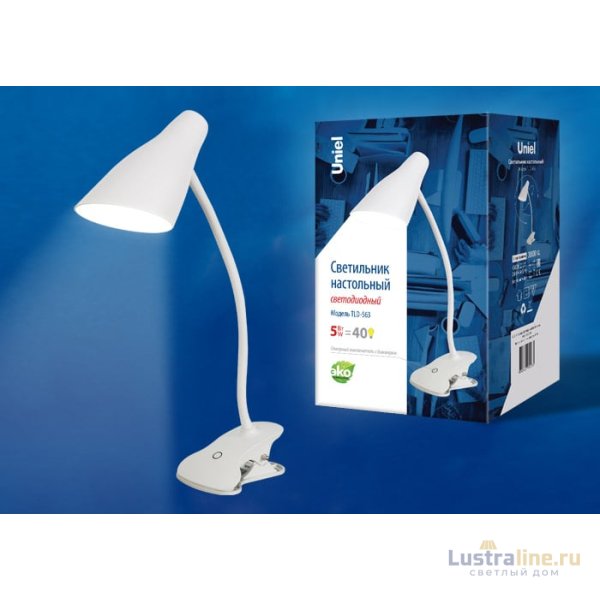 Настольная лампа (UL-00004465) Uniel TLD-563 White/LED/360Lm/4500K/Dimmer Настольная лампа (UL-00004465) Uniel TLD-563 White/LED/360Lm/4500K/Dimmer