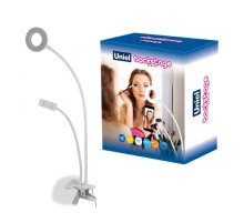 Настольная лампа (UL-00006867) Uniel Backstage ULK-F51-8W/SW/Dim IP20 White