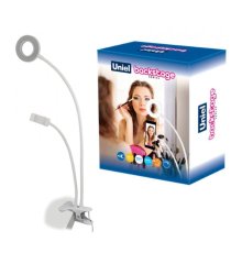 Настольная лампа (UL-00006867) Uniel Backstage ULK-F51-8W/SW/Dim IP20 White