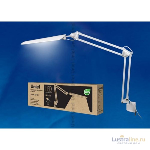 Настольная лампа (10608) Uniel TLD-524 Black/LED/500Lm/4500K/Dimmer Настольная лампа (10608) Uniel TLD-524 Black/LED/500Lm/4500K/Dimmer