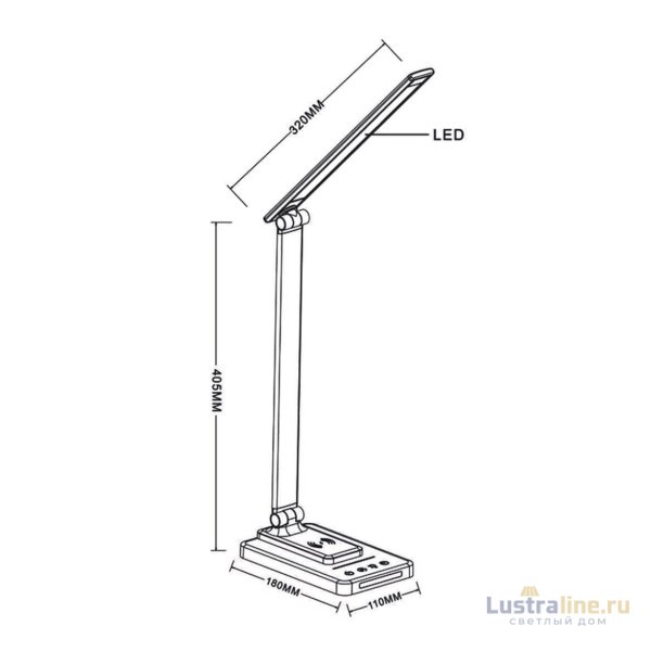 Настольная лампа Arte Lamp William A5122LT-1WH Настольная лампа Arte Lamp William A5122LT-1WH