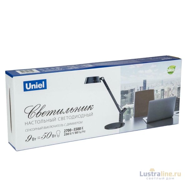 Настольная лампа Uniel TLD-570 Black/Led/500Lm/2700-5500K/Dimmer UL-00007438 Настольная лампа Uniel TLD-570 Black/Led/500Lm/2700-5500K/Dimmer UL-00007438