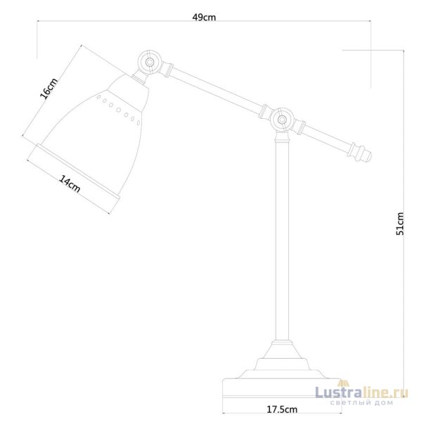 Настольная лампа Arte Lamp 43 A2054LT-1AB Настольная лампа Arte Lamp 43 A2054LT-1AB