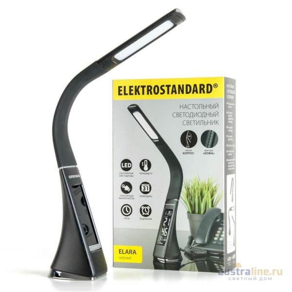Настольная лампа Elektrostandard Elara черный 4690389102356