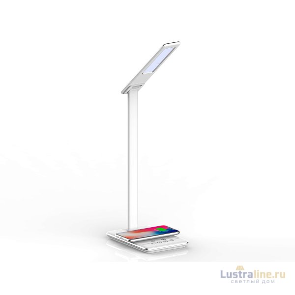 Настольная лампа с беспроводной зарядкой и USB портом Ambrella Light Desk DE581