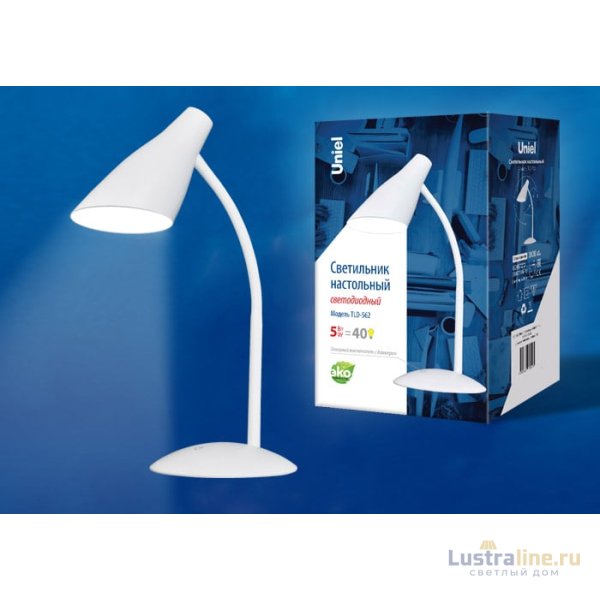 Настольная лампа (UL-00004464) Uniel TLD-562 White/LED/360Lm/4500K/Dimmer Настольная лампа (UL-00004464) Uniel TLD-562 White/LED/360Lm/4500K/Dimmer